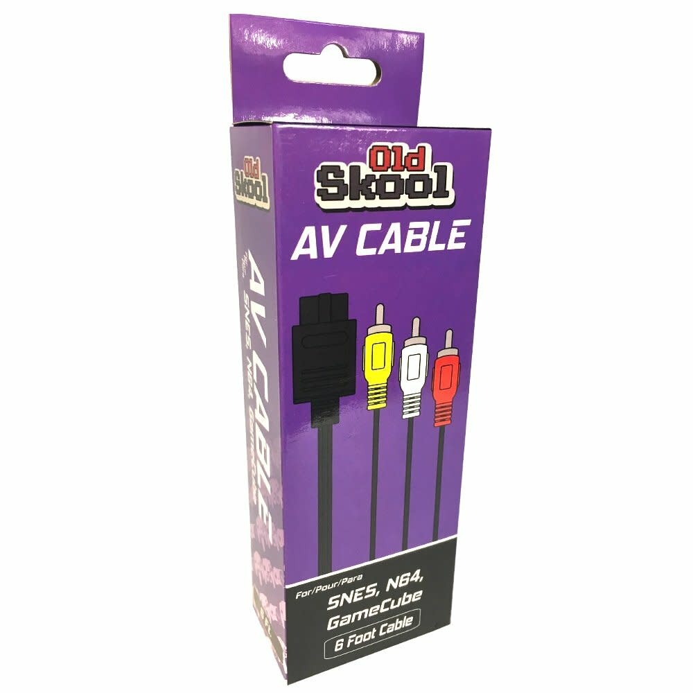 [210000030786] OLD SKOOL AV CABLE SNES/N64/GAMECUBE