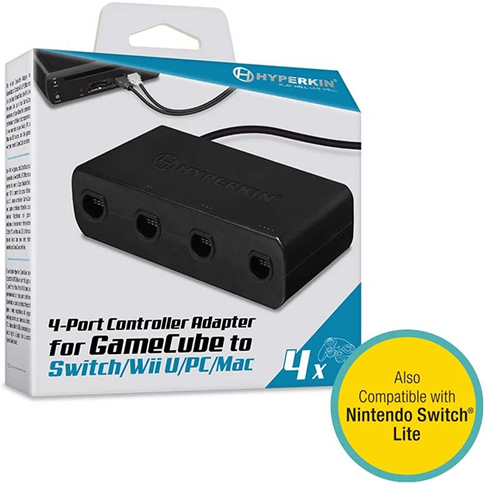 4 PORT CONTROLLER ADAPTER FOR GAMECUBE NINTENDO SWITCH / WII U